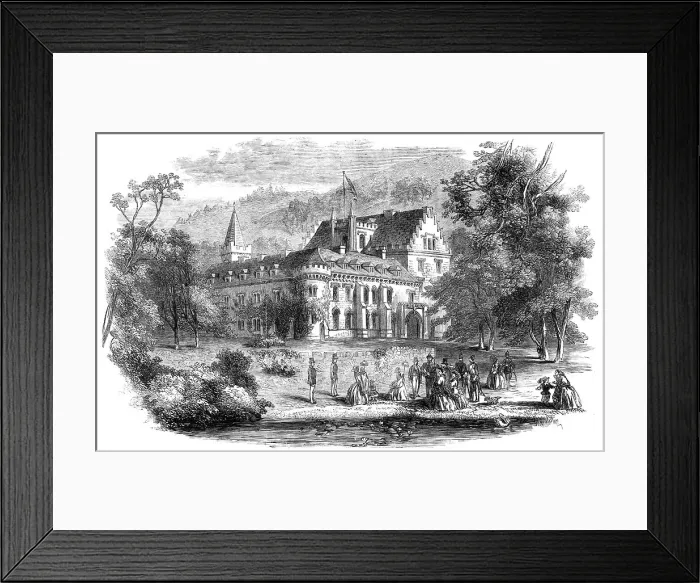 Framed Print : Reinhardsbrunn, a country seat of the Duke of Saxe-Coburg-Gotha, 1860. Creator: Unknown Framed Print : Reinhardsbrunn, a country seat of the Duke of Saxe-Coburg-Gotha, 1860. Creator: Unknown