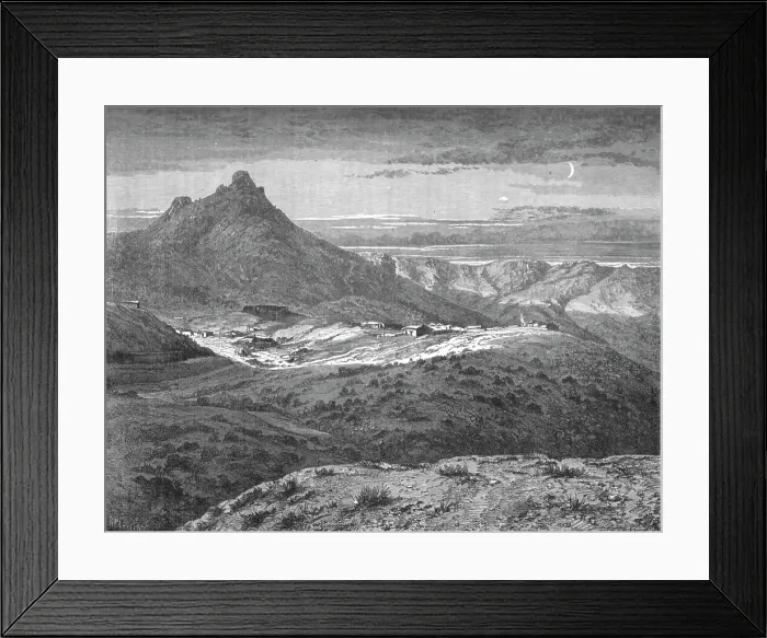 Framed Print : Fort Bowie, Arizona; scene of the Apache attack; Ten days journey in southern Arizona; Creator: Unknown Framed Print : Fort Bowie, Arizona; scene of the Apache attack; Ten days journey in southern Arizona; Creator: Unknown