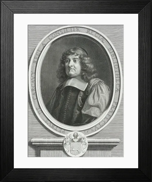 Framed Print : Pierre de Carcavy, 1675. Creator: Gerard Edelinck Framed Print : Pierre de Carcavy, 1675. Creator: Gerard Edelinck