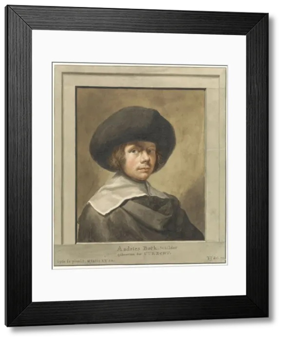 Framed Print : Portrait of Andries Both, 1741. Creator: Tako Hajo Jelgersma Framed Print : Portrait of Andries Both, 1741. Creator: Tako Hajo Jelgersma