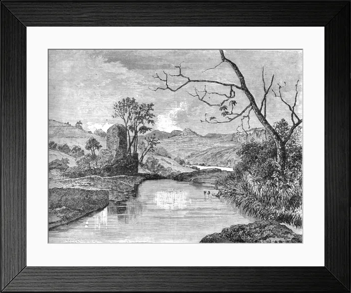 Framed Print : View on the Brantee; A journey through Soudan and Western Abyssinia... 1875. Creator: Unknown Framed Print : View on the Brantee; A journey through Soudan and Western Abyssinia... 1875. Creator: Unknown