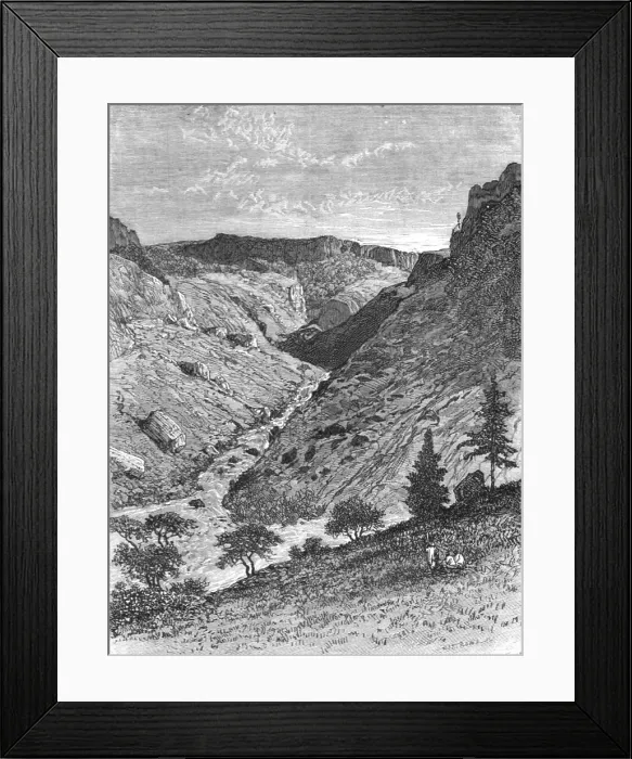 Framed Print : Junction of the Kiltee with the Brantee, Agow Meder; A journey through Soudan... 1875. Creator: Unknown