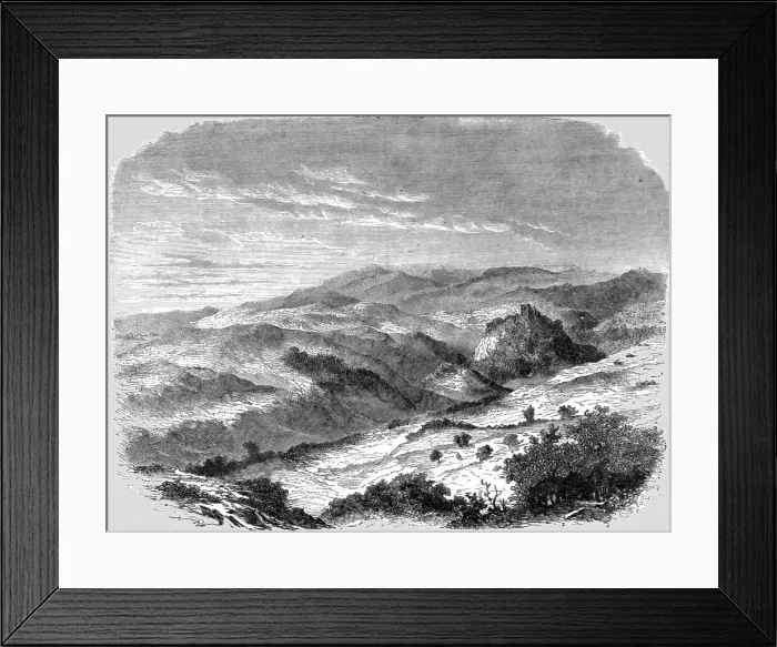 Framed Print : View near Kunawat; The Stone Towns of Central Syria, otherwise called the Giant Cities... 1875. Creator: Unknown Framed Print : View near Kunawat; The Stone Towns of Central Syria, otherwise called the Giant Cities... 1875. Creator: Unknown