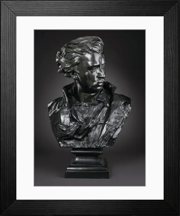Framed Print : Portrait of the Painter Thomas Couture, 1848. Creator: Jean Baptiste Clésinger Framed Print : Portrait of the Painter Thomas Couture, 1848. Creator: Jean Baptiste Clésinger