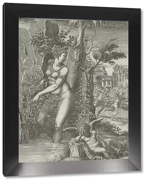 Venus and the Rose, 1556. Creators: Giorgio Ghisi, Luca Penni