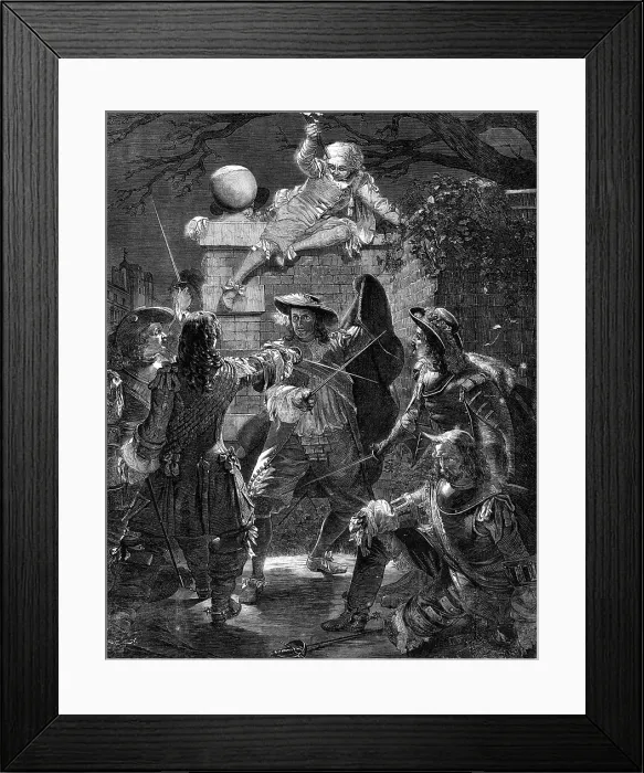Framed Print : The Outrage upon Sir John Coventry, by T.H. Maguire, in the Royal Academy Exhibition, 1860. Creator: W. Godwin. The Outrage upon Sir John Coventry, by T.H. Maguire, in the Royal Academy Exhibition, 1860. Creator: W. Godwin Framed Print : The Outrage upon Sir John Coventry, by T.H. Maguire, in the Royal Academy Exhibition, 1860. Creator: W. Godwin. The Outrage upon Sir John Coventry, by T.H. Maguire, in the Royal Academy Exhibition, 1860. Creator: W. Godwin