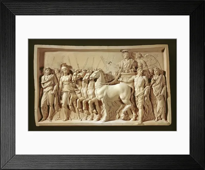 Framed Print : Scene from the Arch of Titus, c.1791. Creator: Jean Guillaume Moitte Framed Print : Scene from the Arch of Titus, c.1791. Creator: Jean Guillaume Moitte