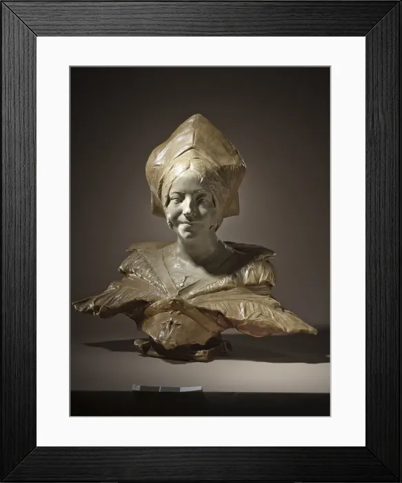 Framed Print : Portrait of Loyse Labbé (image 1 of 5), c.1887. Creator: Jean-Joseph Carriès Framed Print : Portrait of Loyse Labbé (image 1 of 5), c.1887. Creator: Jean-Joseph Carriès