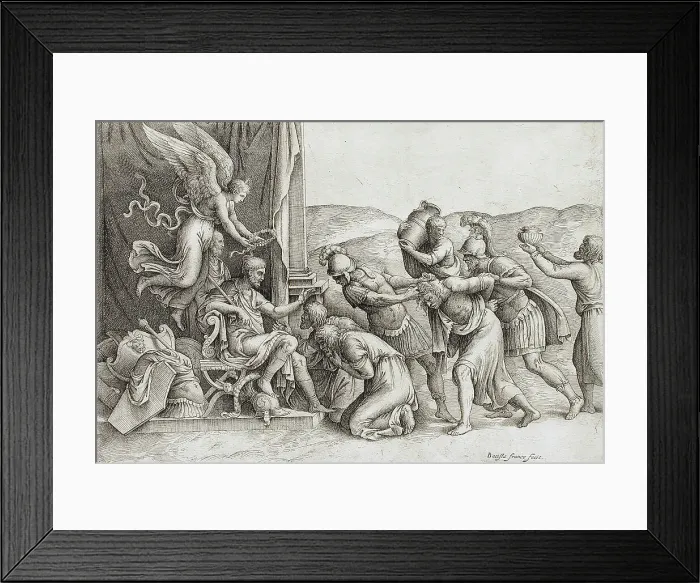 Framed Print : The Clemency of Scipio, between 1530 and 1560. Creator: Battista Franco Veneziano Framed Print : The Clemency of Scipio, between 1530 and 1560. Creator: Battista Franco Veneziano