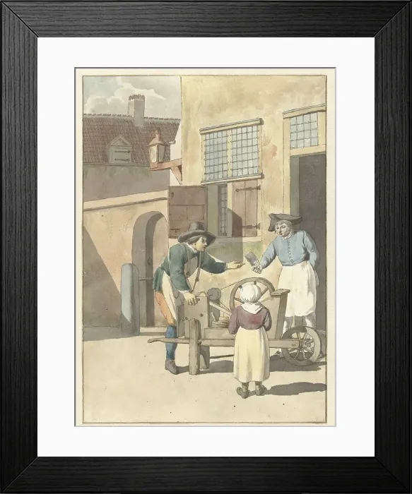 Framed Print : The scissors, 1700-1800. Creator: W. Barthautz