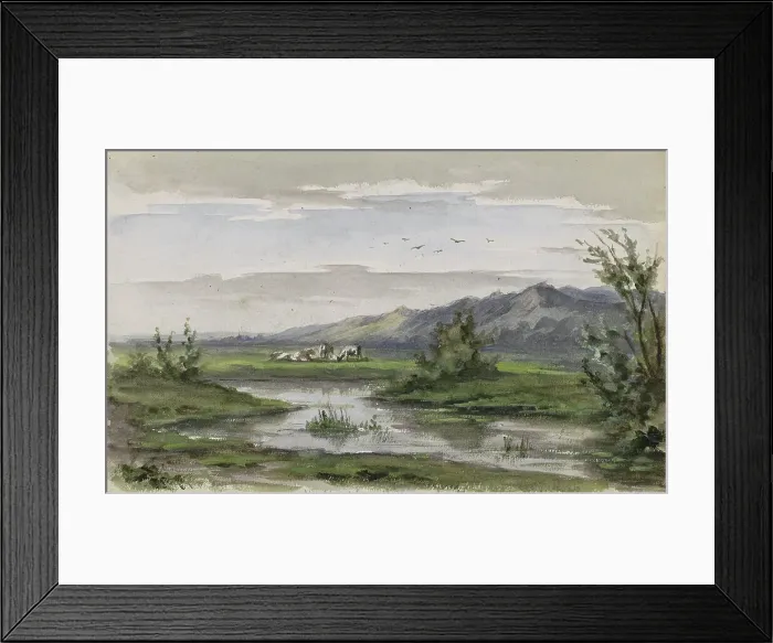 Framed Print : Wielersche Meer in Gelderland, 1874-1875. Creator: Willem Cornelis Rip Framed Print : Wielersche Meer in Gelderland, 1874-1875. Creator: Willem Cornelis Rip