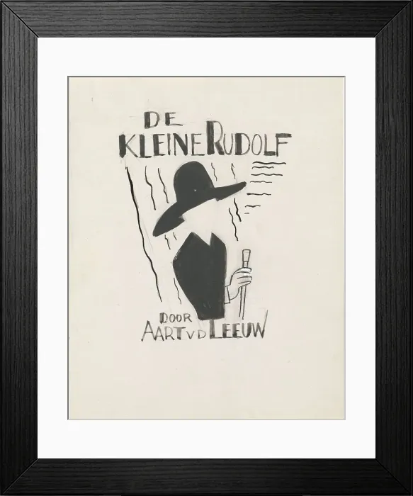 Framed Print : Design for a book cover for: Aart van der Leeuw, De kleine Rudolf, 1930, 1928-1930. Creator: Leo Gestel Framed Print : Design for a book cover for: Aart van der Leeuw, De kleine Rudolf, 1930, 1928-1930. Creator: Leo Gestel