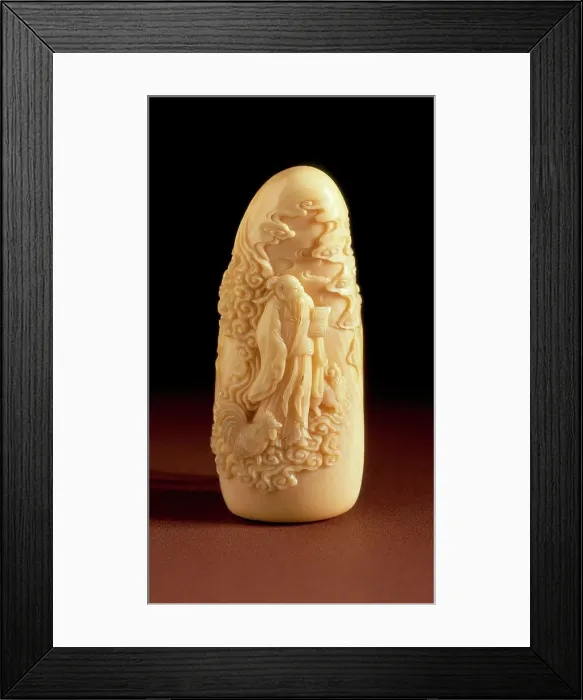 Framed Print : Ryuan, a Daoist Immortal, Mid- to late 19th century. Creator: Kaigyokusai Masatsugu Framed Print : Ryuan, a Daoist Immortal, Mid- to late 19th century. Creator: Kaigyokusai Masatsugu