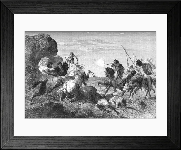 Framed Print : Abyssinian warfare; A journey through Soudan and Western Abyssinia, with Reminiscences... 1875. Creator: Unknown