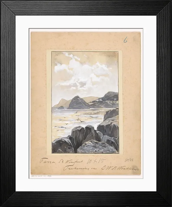 Framed Print : Rocky bay, 1894 or earlier. Creator: Willem Wenckebach Framed Print : Rocky bay, 1894 or earlier. Creator: Willem Wenckebach