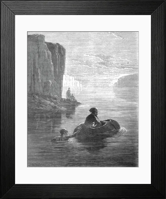 Framed Print : Boat of Bullock's-hide on Lake Tsana; A journey through Soudan and Western Abyssinia... 1875. Creator: Unknown Framed Print : Boat of Bullock's-hide on Lake Tsana; A journey through Soudan and Western Abyssinia... 1875. Creator: Unknown