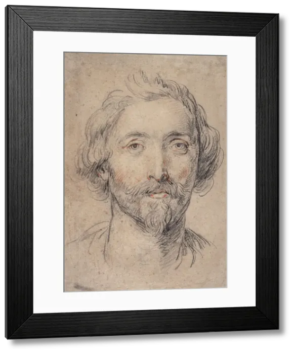 Framed Print : Head of a Man [Nicholas Lanier?], between circa 1625 and circa 1630. Creator: Guido Reni