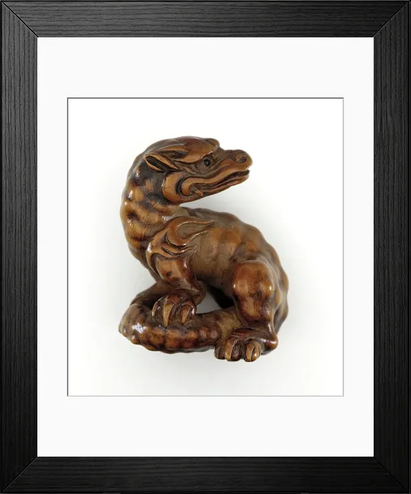 Framed Print : Baby Dragon, early 19th century. Creator: Kano Tomokazu
