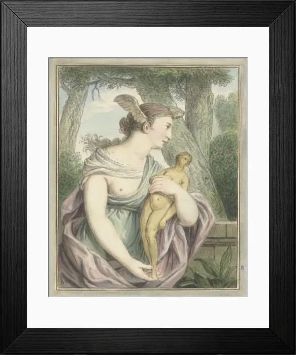 Framed Print : Invention, 1748. Creator: Louis Fabritius Dubourg Framed Print : Invention, 1748. Creator: Louis Fabritius Dubourg