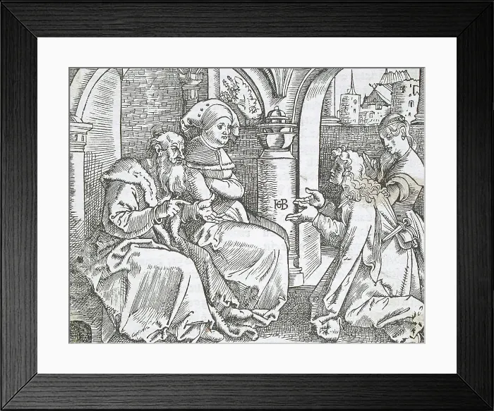 Framed Print : The Fourth Commandment, 1516. Creator: Hans Baldung