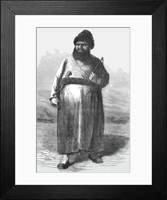 Framed Print : A Turkoman; The Hyrcanian Desert, 1875. Creator: Armin Vambery Framed Print : A Turkoman; The Hyrcanian Desert, 1875. Creator: Armin Vambery