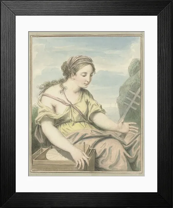 Framed Print : Navigation, 1743. Creator: Louis Fabritius Dubourg Framed Print : Navigation, 1743. Creator: Louis Fabritius Dubourg