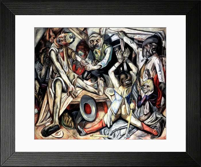 Framed Print : Night, 1918. Artist: Max Beckmann Framed Print : Night, 1918. Artist: Max Beckmann