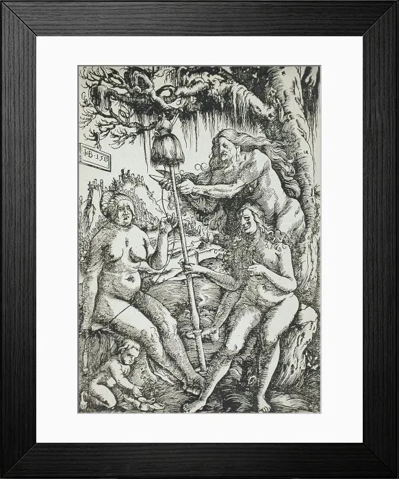 Framed Print : The Three Fates, 1513. Creator: Hans Baldung Framed Print : The Three Fates, 1513. Creator: Hans Baldung