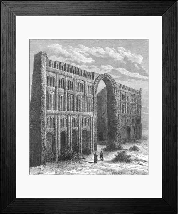 Framed Print : Tauk Kesra; Journeyings in Mesopotamia, 1875. Creator: Unknown Framed Print : Tauk Kesra; Journeyings in Mesopotamia, 1875. Creator: Unknown