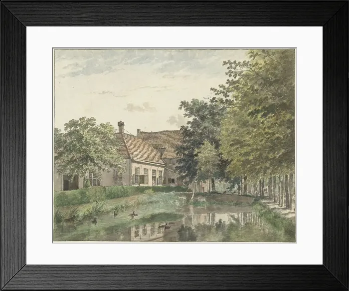 Framed Print : View of the Watergoor country estate near Nijkerk, 1782. Creator: Wybrand Hendriks Framed Print : View of the Watergoor country estate near Nijkerk, 1782. Creator: Wybrand Hendriks
