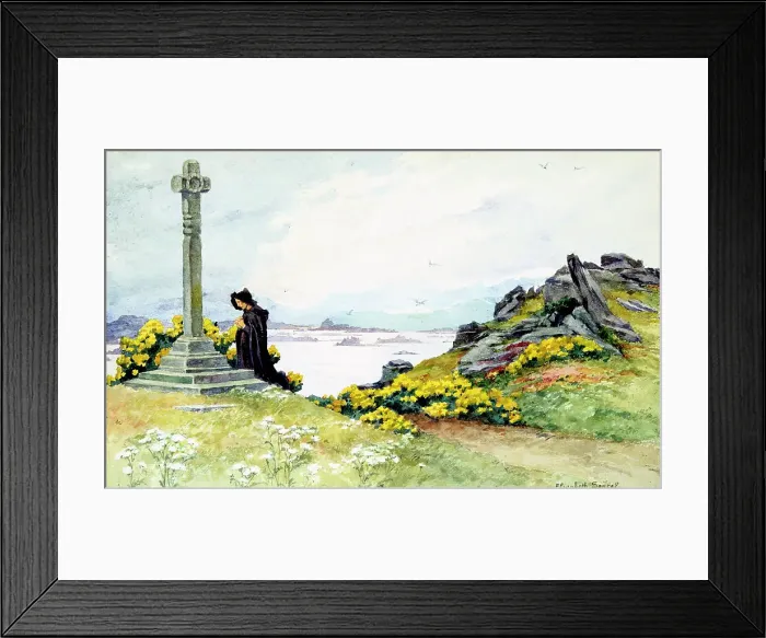 Framed Print : The Breton Martyrdom, c1900-1950. Artist: Elisabeth Sonrel Framed Print : The Breton Martyrdom, c1900-1950. Artist: Elisabeth Sonrel