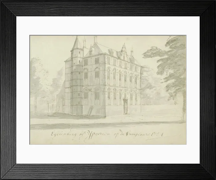 Framed Print : Ypestein Castle in Heiloo, 1724. Creator: Abraham Meyling Framed Print : Ypestein Castle in Heiloo, 1724. Creator: Abraham Meyling