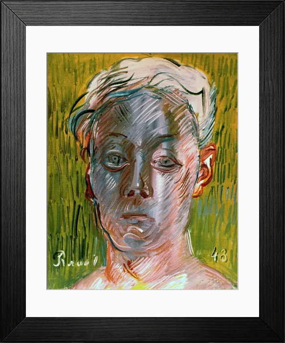 Framed Print : Self Portrait, 1948. Artist: Raoul Dufy