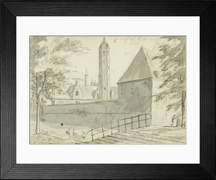 Framed Print : Hof van Sonoy in Alkmaar, 1724. Creator: Abraham Meyling Framed Print : Hof van Sonoy in Alkmaar, 1724. Creator: Abraham Meyling