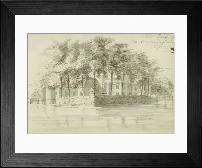 Framed Print : House in Rampenbosch Castle in Bergen, 1724. Creator: Abraham Meyling Framed Print : House in Rampenbosch Castle in Bergen, 1724. Creator: Abraham Meyling