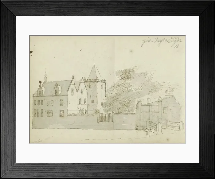 Framed Print : House in Rampenbosch Castle in Bergen, 1724. Creator: Abraham Meyling Framed Print : House in Rampenbosch Castle in Bergen, 1724. Creator: Abraham Meyling