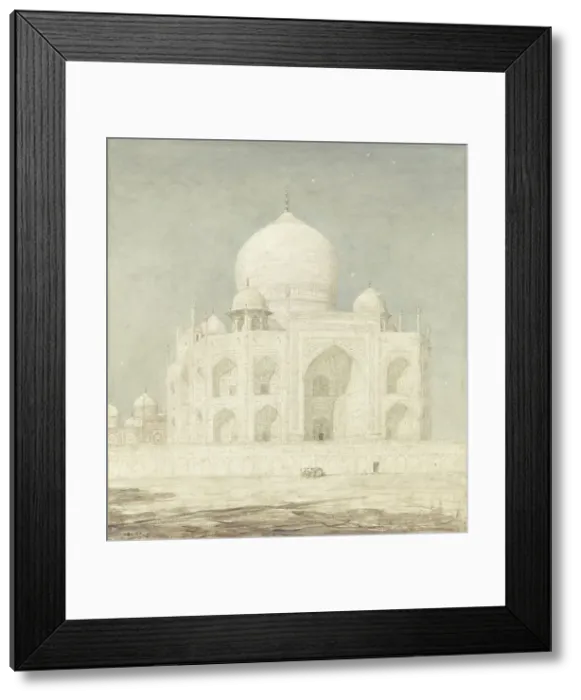 Framed Print : The Taj Mahal, 1898. Creator: Marius Bauer Framed Print : The Taj Mahal, 1898. Creator: Marius Bauer