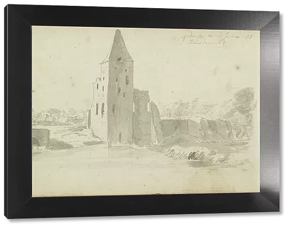 Ruin of Heusden Castle, 1691. Creator: Abraham Meyling