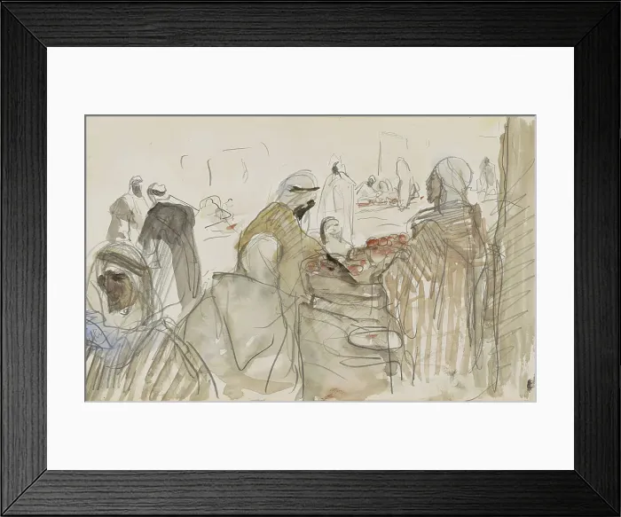Framed Print : Market scene, 1923. Creator: Marius Bauer Framed Print : Market scene, 1923. Creator: Marius Bauer