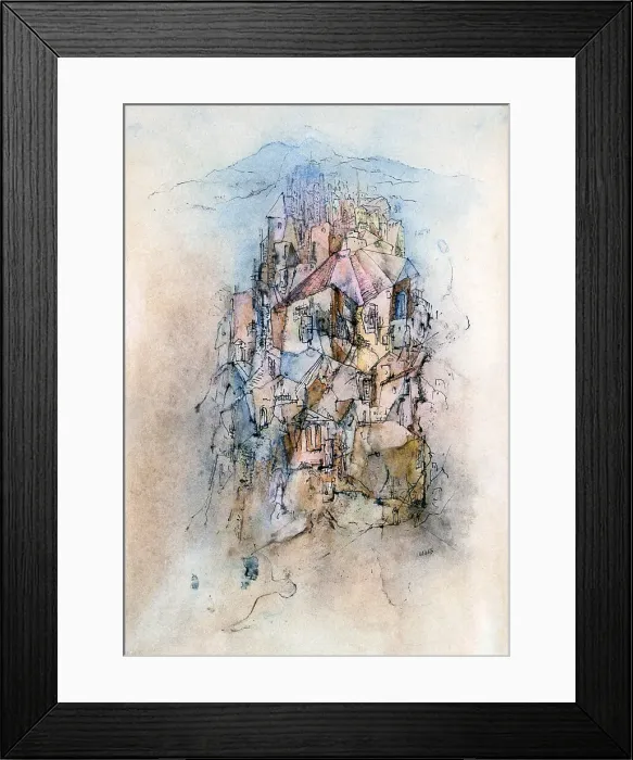 Framed Print : The City, c1900-1951. Artist: Wolfgang Otto Schulze Framed Print : The City, c1900-1951. Artist: Wolfgang Otto Schulze