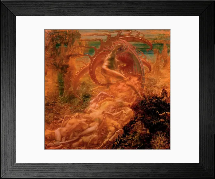 Framed Print : Sons of Satan, c1900-1953. Artist: Jean Delville Framed Print : Sons of Satan, c1900-1953. Artist: Jean Delville