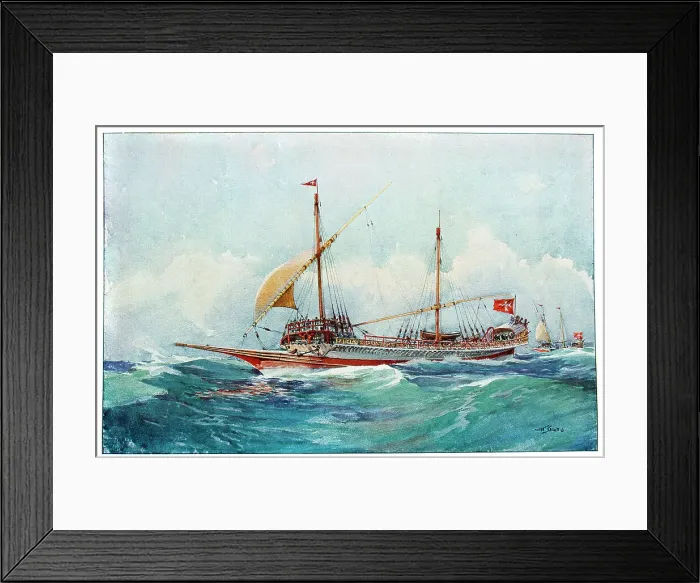 Framed Print : Ships sailing into the wind, 17th century (20th century). Artist: Albert Sebille Framed Print : Ships sailing into the wind, 17th century (20th century). Artist: Albert Sebille