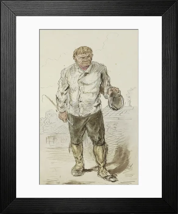 Framed Print : Beggar, c.1854-c.1887. Creator: Alexander Ver Huell Framed Print : Beggar, c.1854-c.1887. Creator: Alexander Ver Huell
