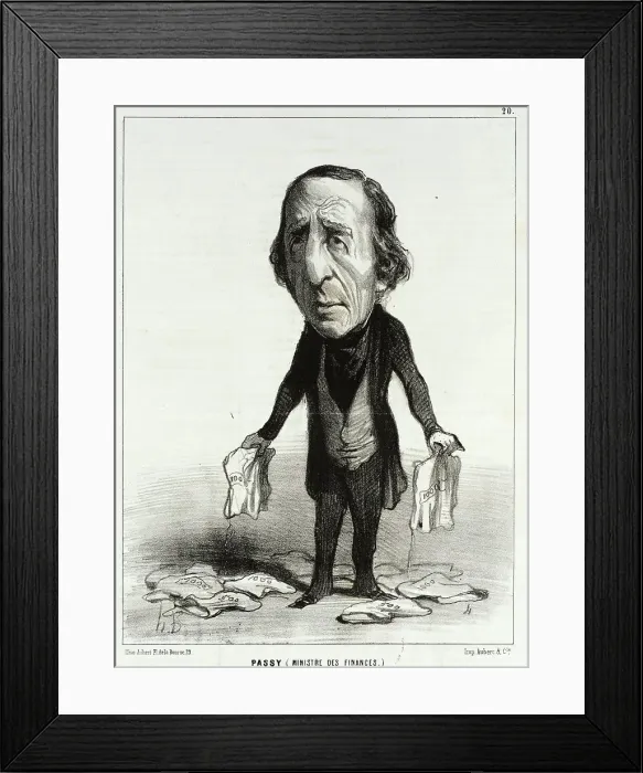 Framed Print : Passy (Ministre des Finances), 1849. Creator: Honore Daumier Framed Print : Passy (Ministre des Finances), 1849. Creator: Honore Daumier