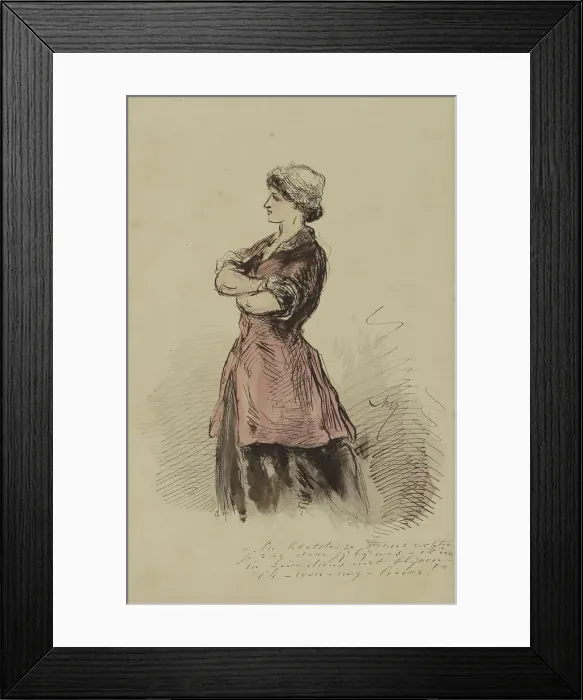 Framed Print : Maid, c.1854-c.1887. Creator: Alexander Ver Huell Framed Print : Maid, c.1854-c.1887. Creator: Alexander Ver Huell