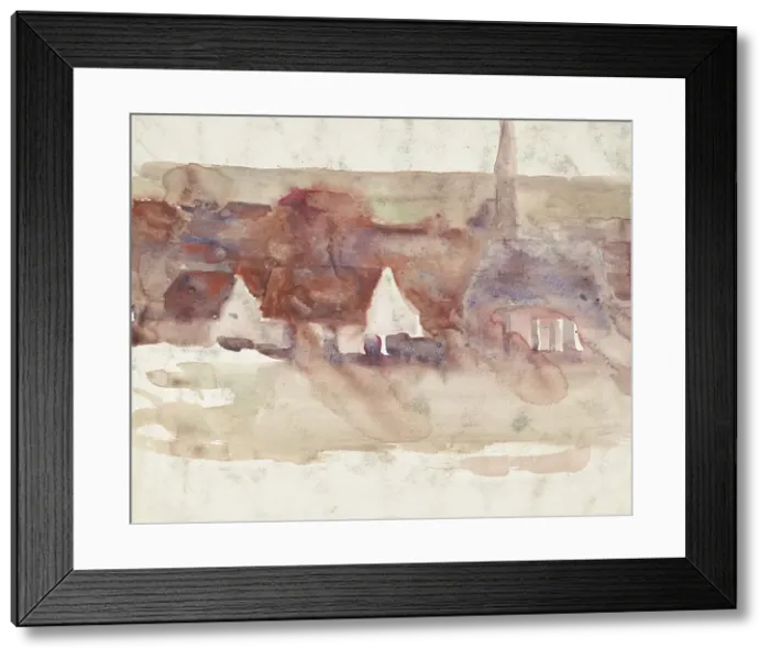 Framed Print : Sketch of a cityscape, 1870-1935. Creator: Max Liebermann Framed Print : Sketch of a cityscape, 1870-1935. Creator: Max Liebermann