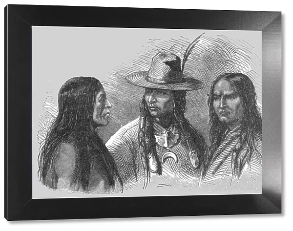 Pawnee Indians; Ocean to Ocean, the Pacific railroad, 1875. Creator: Frederick Whymper
