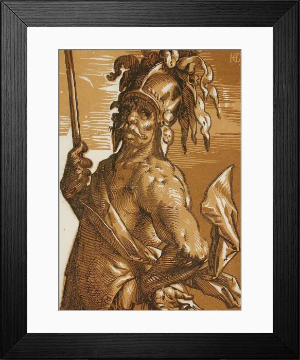 Framed Print : Mars (half-length), between circa 1588 and circa 1589. Creator: Hendrik Goltzius Framed Print : Mars (half-length), between circa 1588 and circa 1589. Creator: Hendrik Goltzius