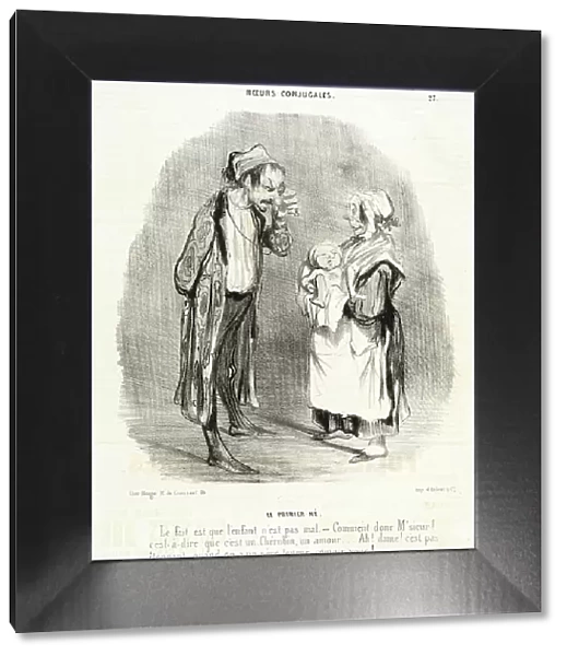 Le Premier Né, 1840. Creator: Honore Daumier
