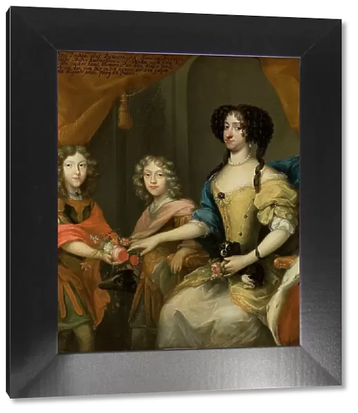 Anna Sofia of Denmark with her sons, late 17th-early 18th century. Creator: David von Krafft